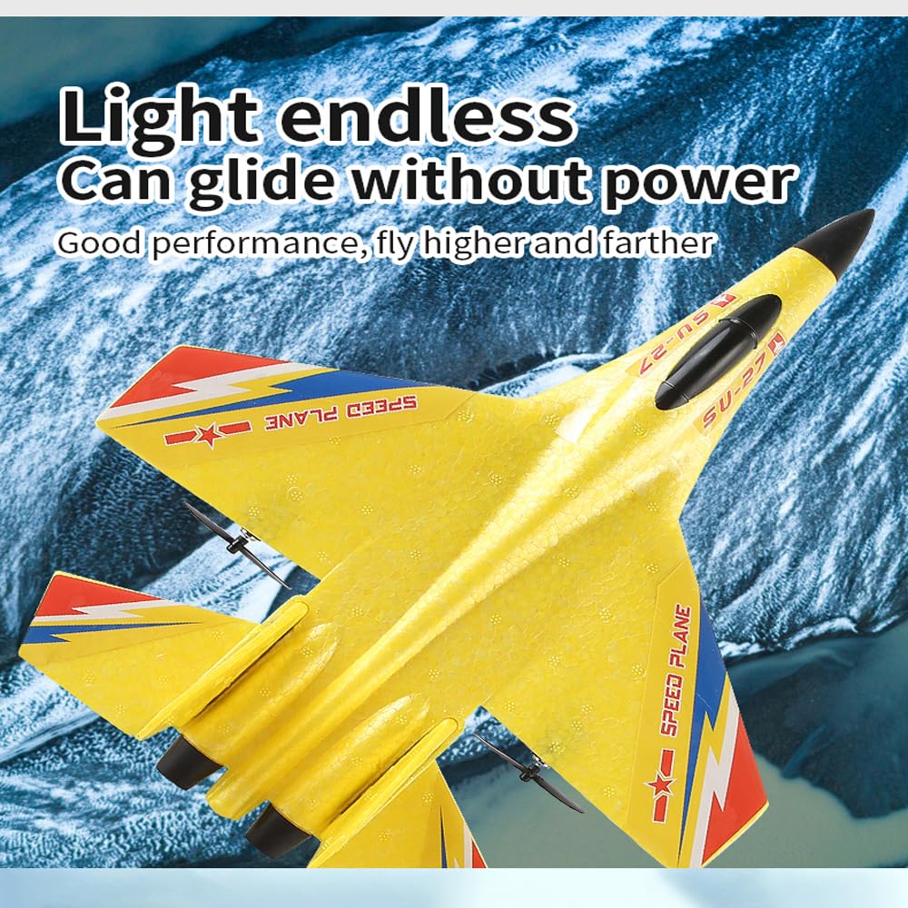 Foto 5 pulgar | Avión De Control Remoto Rc Plane Su-27 De 2,4 Ghz Con 3 Baterías - Venta Internacional.
