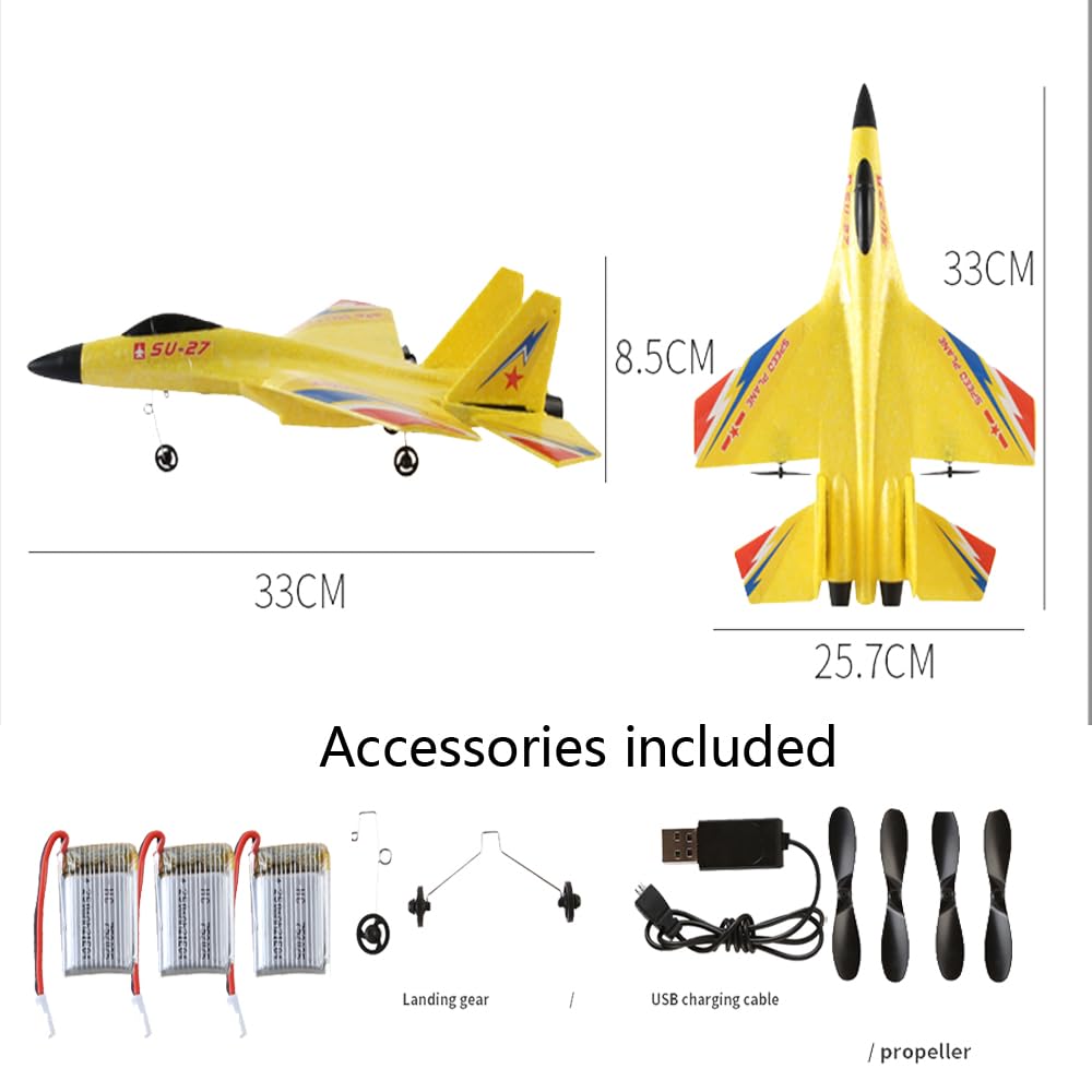 Foto 7 | Avión De Control Remoto Rc Plane Su-27 De 2,4 Ghz Con 3 Baterías - Venta Internacional.