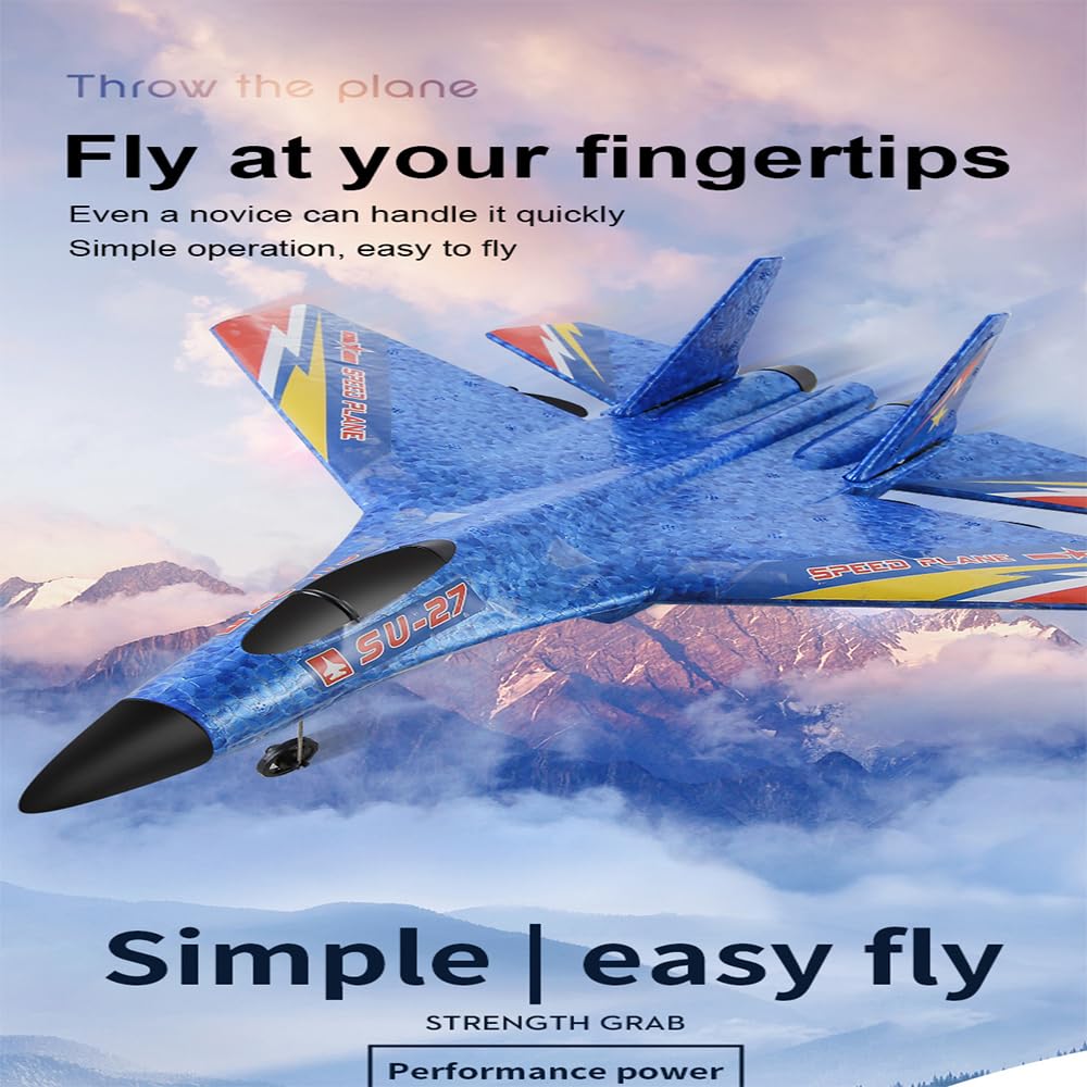 Foto 3 pulgar | Avión Rc Su-27 F27 2.4ghz 2ch Para Principiantes Con 3 Baterías - Venta Internacional.