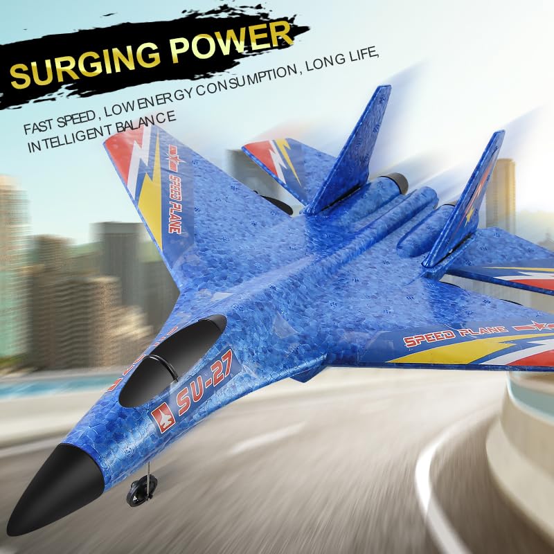 Foto 4 pulgar | Avión Rc Su-27 F27 2.4ghz 2ch Para Principiantes Con 3 Baterías - Venta Internacional.
