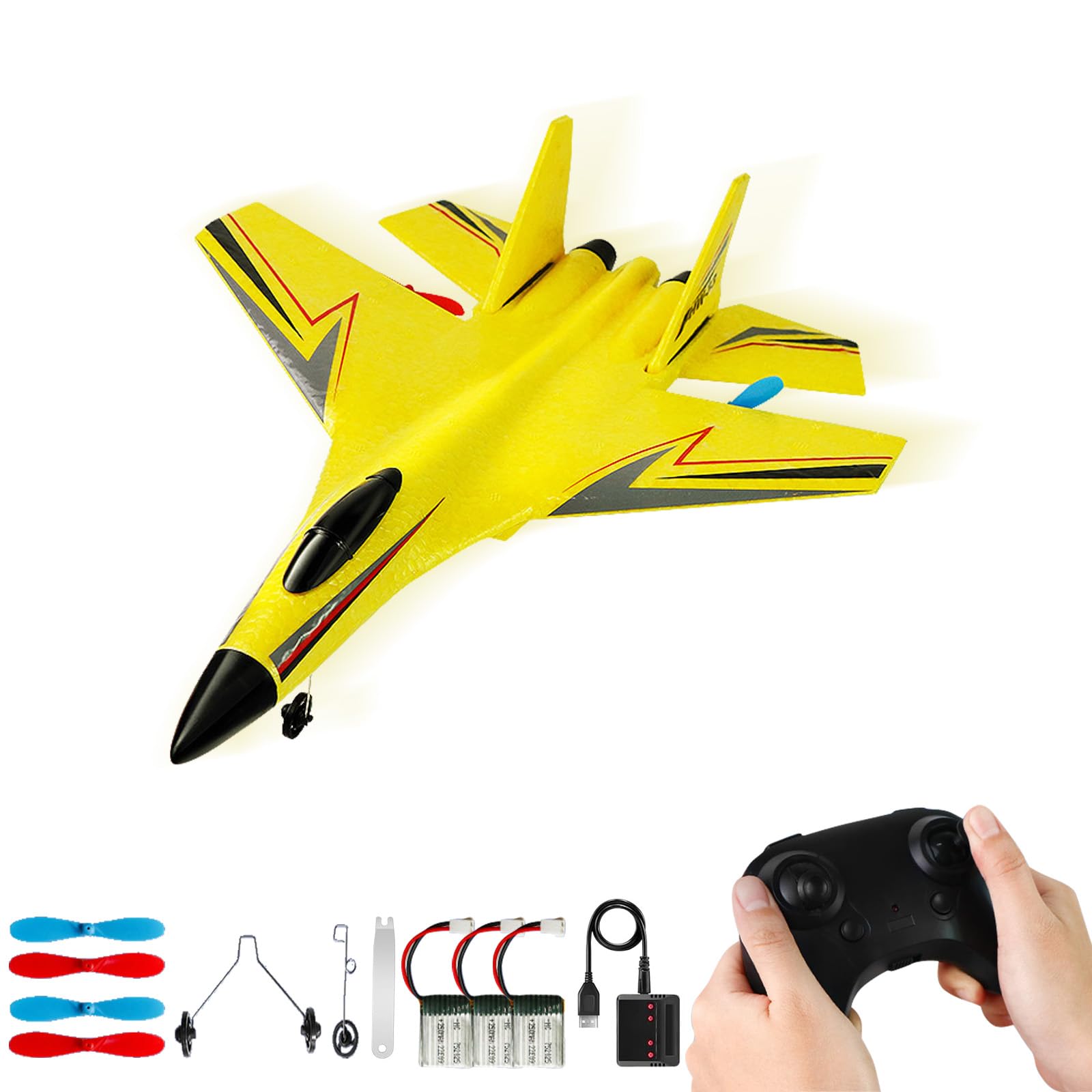 Foto 2 pulgar | Avión Rc Su-27 De 2 Canales Para Niños Mayores De 12 Años Con 3 Baterías - Venta Internacional.