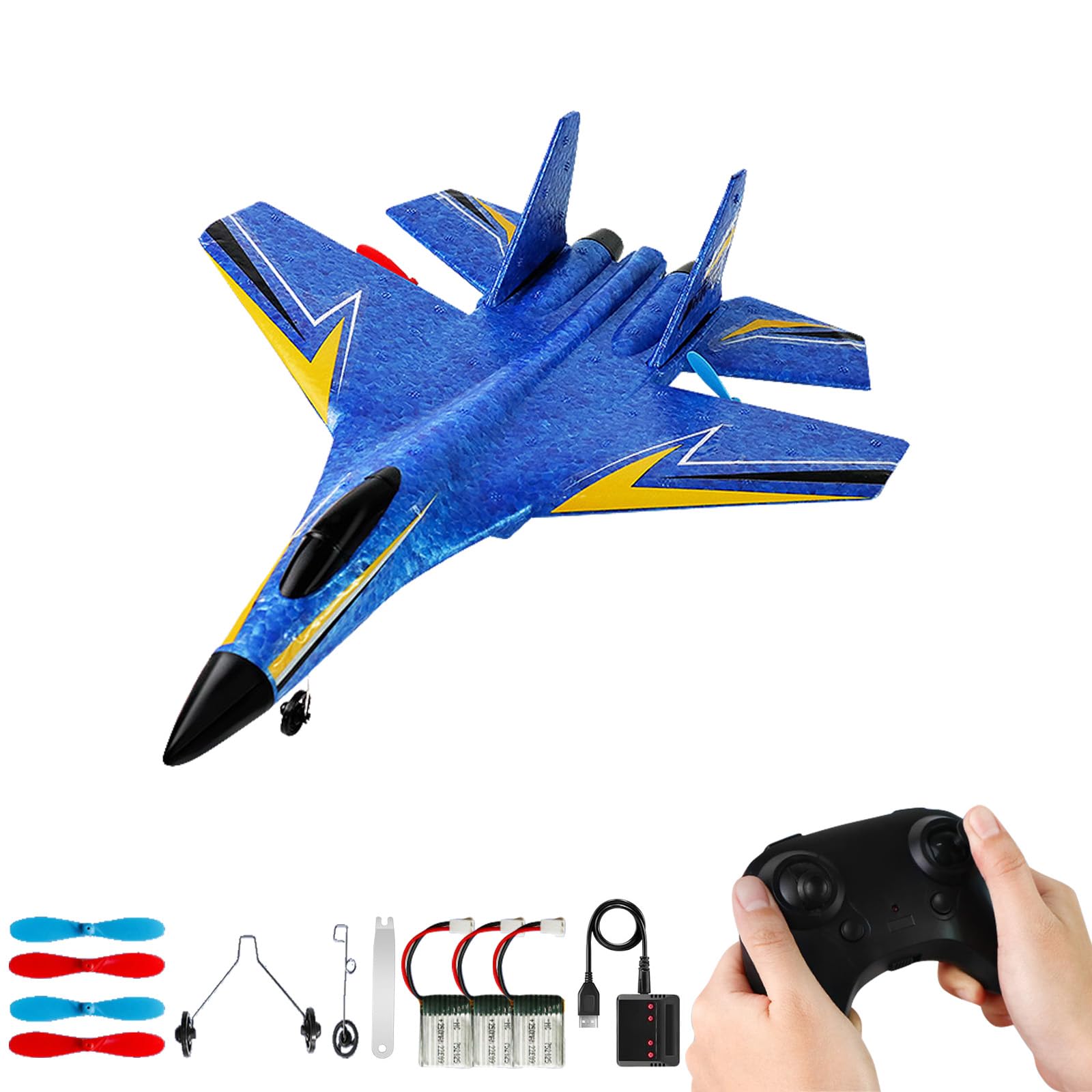 Foto 2 pulgar | Avión Rc Su-27 De 2 Canales Para Niños Mayores De 12 Años Con 3 Baterías - Venta Internacional.