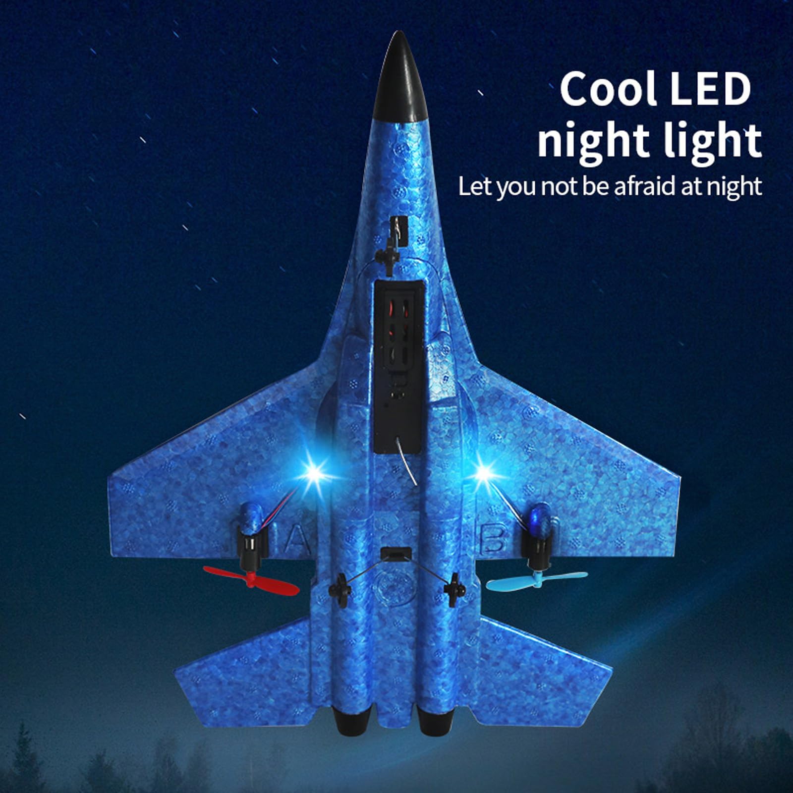 Foto 6 pulgar | Avión Rc Su-27 De 2 Canales Para Niños Mayores De 12 Años Con 3 Baterías - Venta Internacional.
