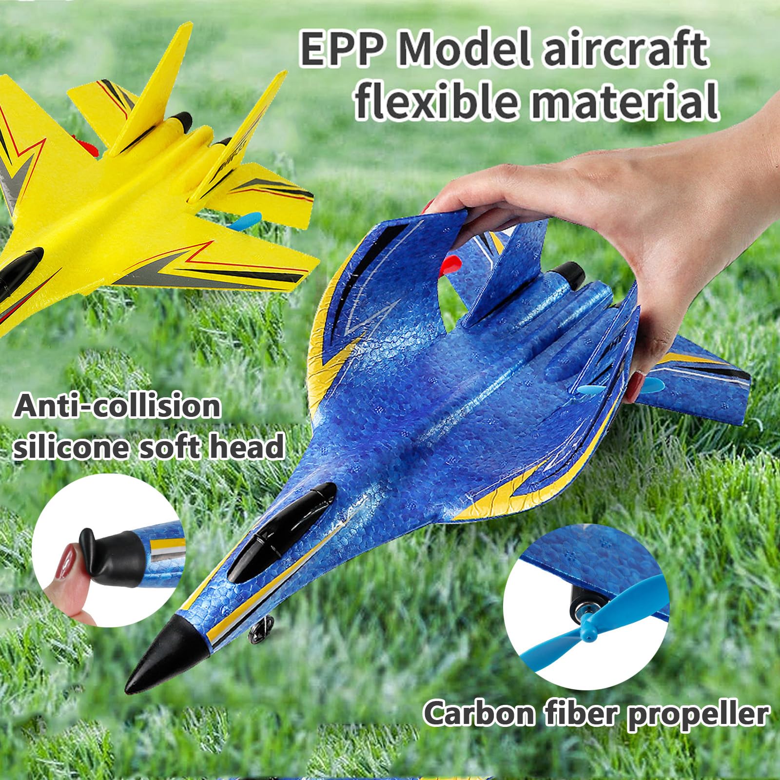 Foto 7 pulgar | Avión Rc Su-27 De 2 Canales Para Niños Mayores De 12 Años Con 3 Baterías - Venta Internacional.