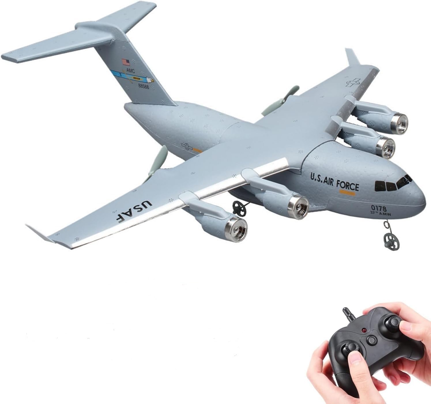 Control Remoto Rc Airplane C17 De 2 Canales Para Niños Con Giroscopio - Venta Internacional.