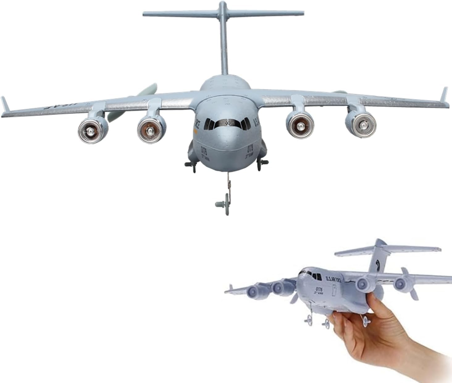 Foto 3 pulgar | Control Remoto Rc Airplane C17 De 2 Canales Para Niños Con Giroscopio - Venta Internacional.