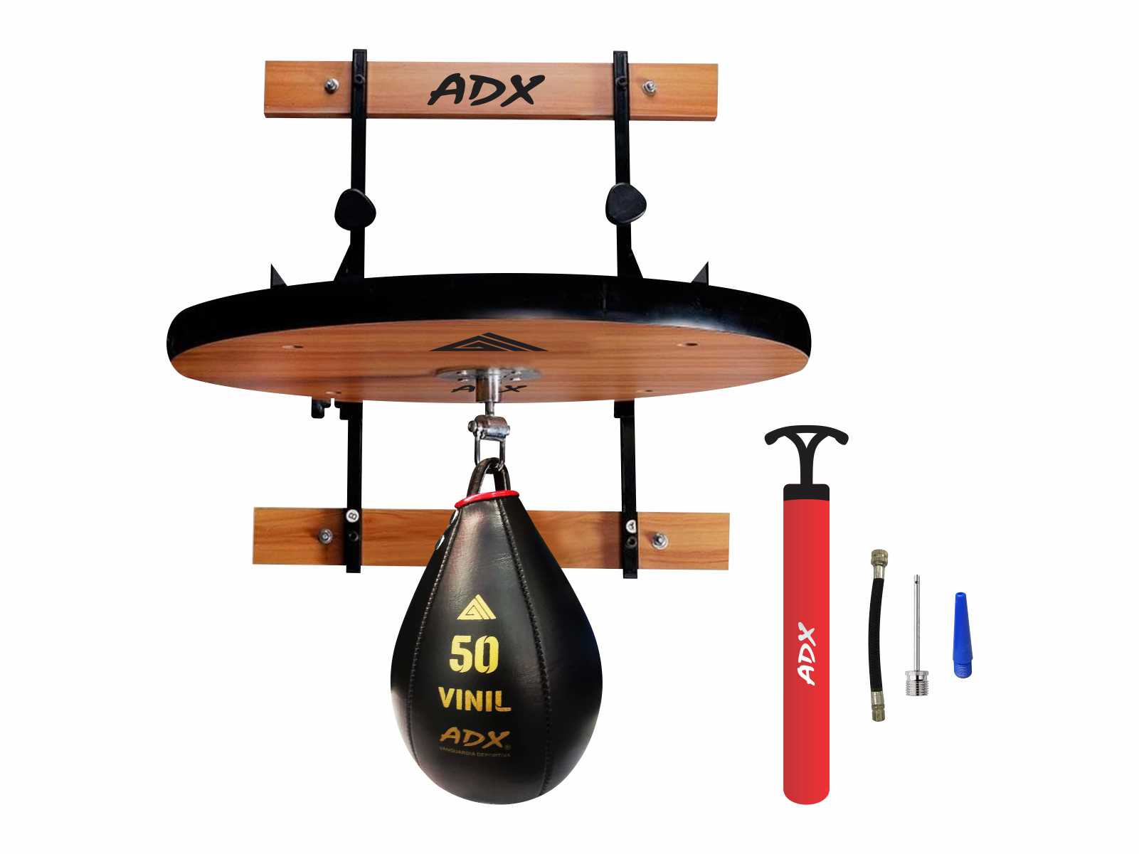 Foto 2 | Base Tablero para Pera de Box Adx color Negro Ajustable en Altura más Pera de Vinil