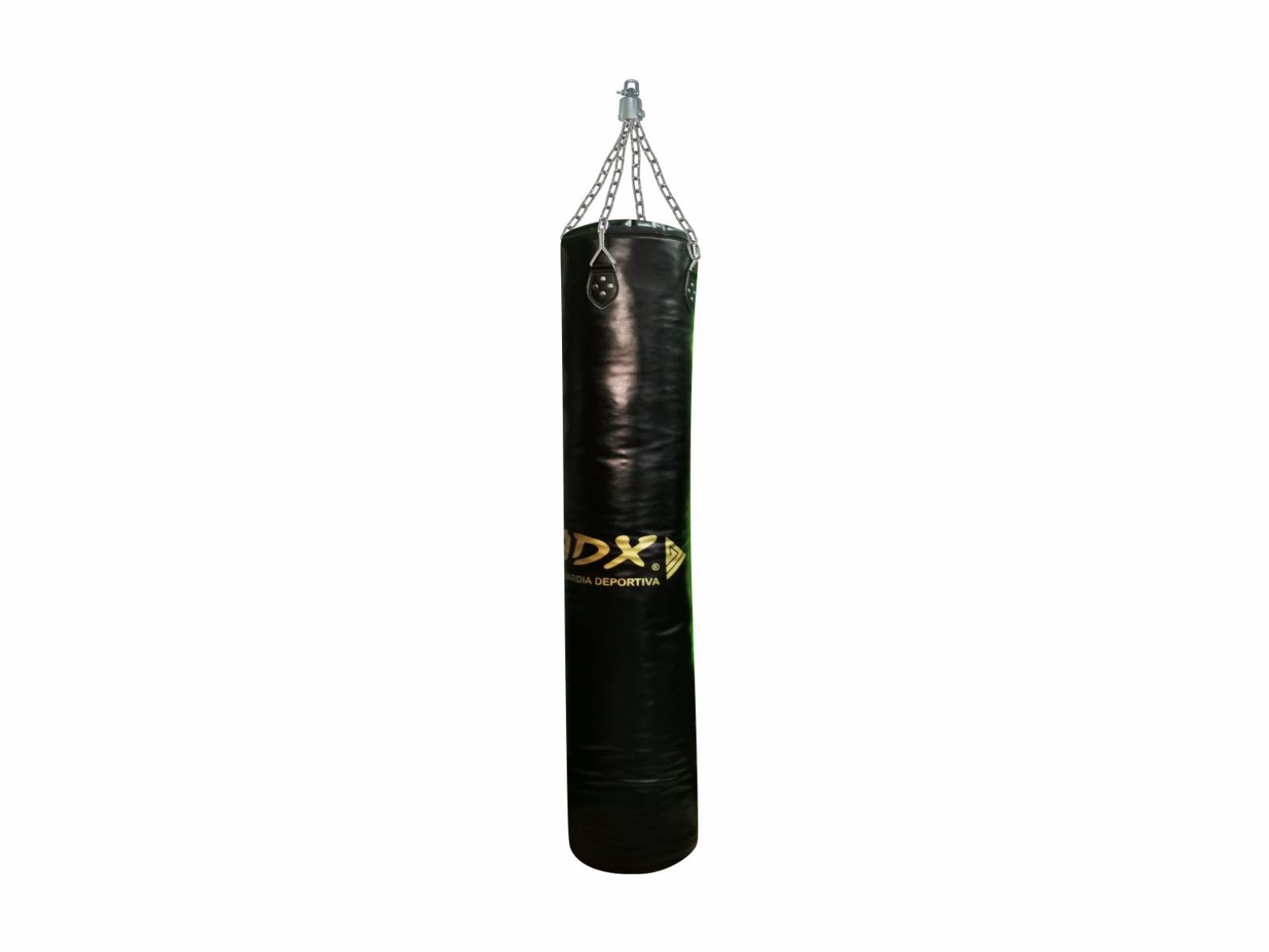 Costal de Box Adx Banana color Negro Reforzado 180 x 35 cm Cadena más Destorcedor