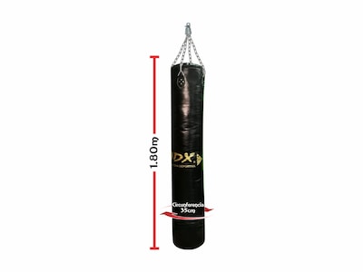 Foto 2 | Costal de Box Adx Banana color Negro Reforzado 180 x 35 cm Cadena más Destorcedor