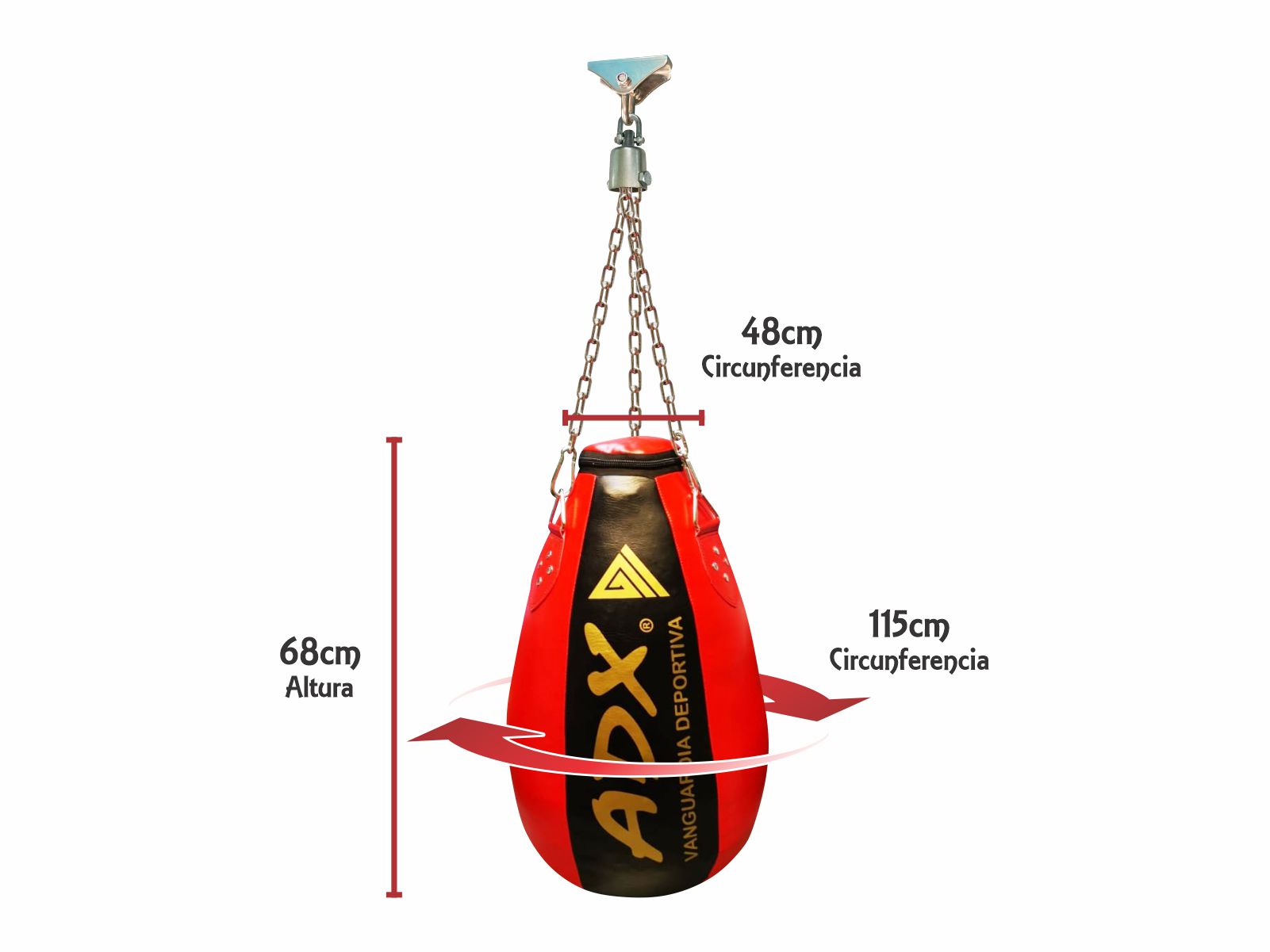 Foto 2 | Kitde Boxeo ADX Costal Soporte de Techo y Destorcedor Swivel