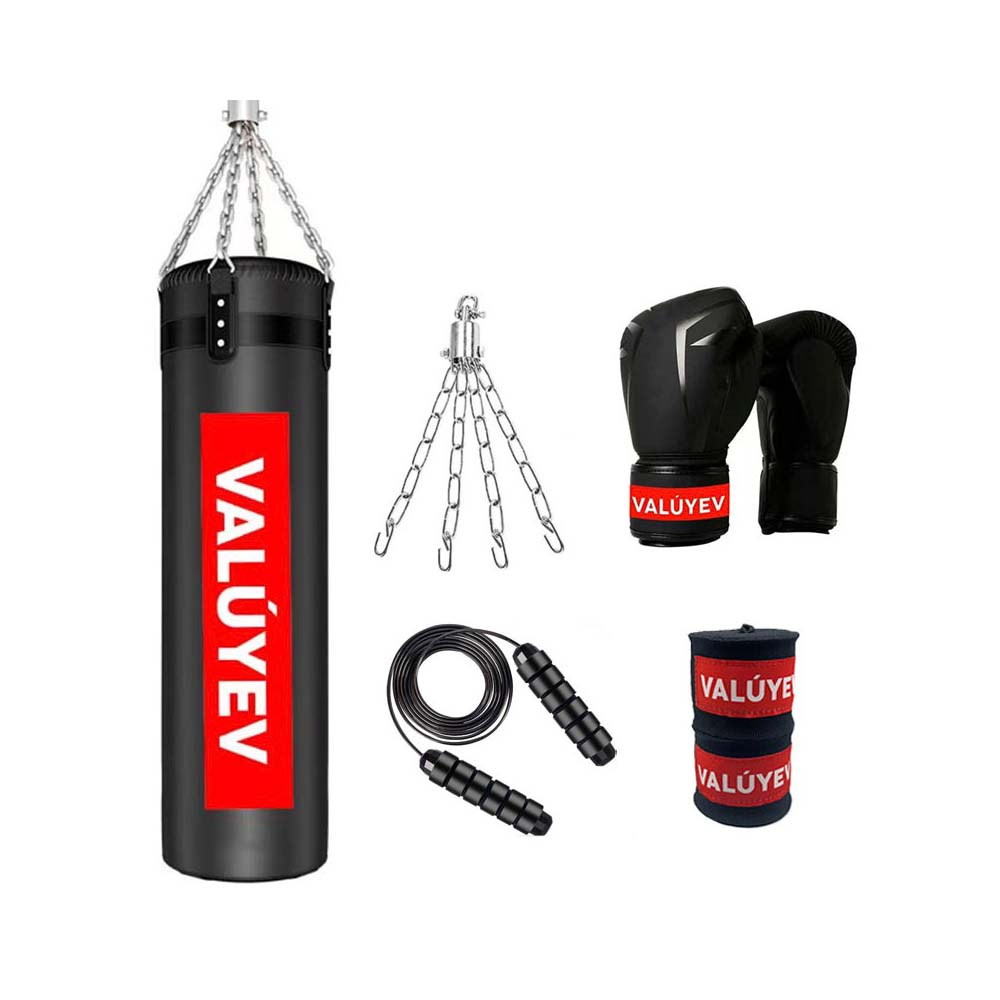 Foto 2 pulgar | Kit de Boxeo Saco Profesional Guantes Cuerda y Muñequeras