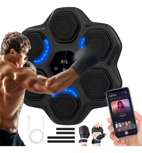 Foto 2 pulgar | Maquina De Boxeo Juego Portátil Con Música  Y Guantes Bluetooth