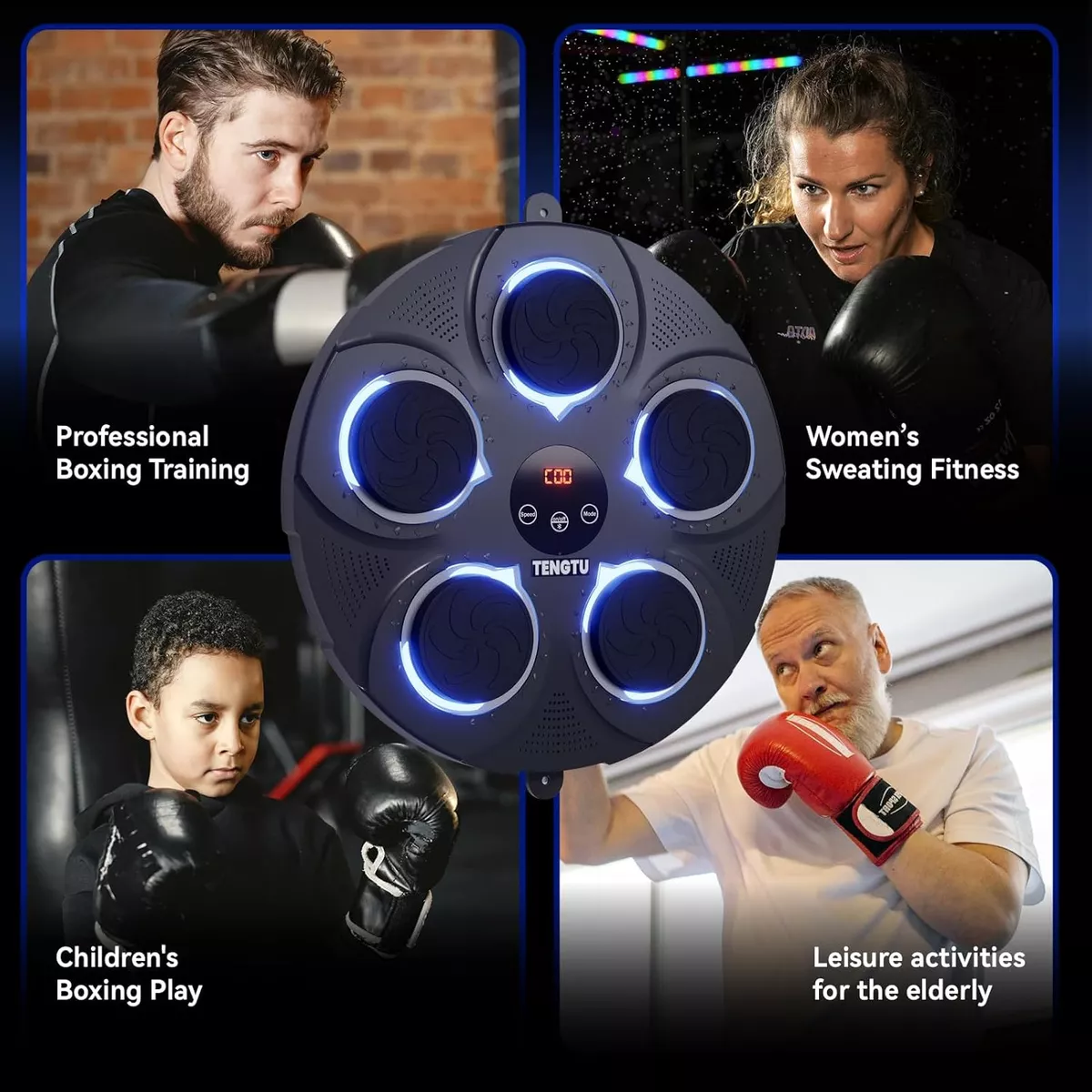 Foto 4 pulgar | Máquina de Boxeo con Música y Bluetooth para Entrenamiento