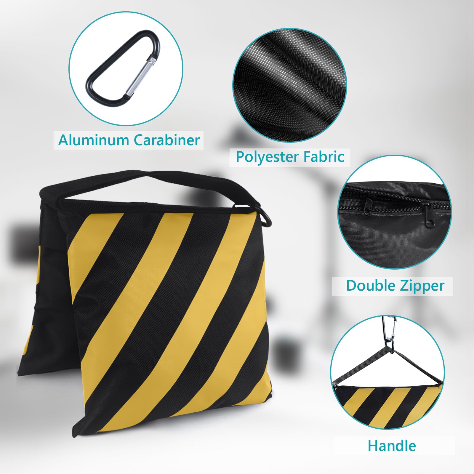 Foto 3 pulgar | Sandbag Abccanopy - Soporte Fotográfico Para Vídeo (4 Unidades), Color Amarillo - Venta Internacional.