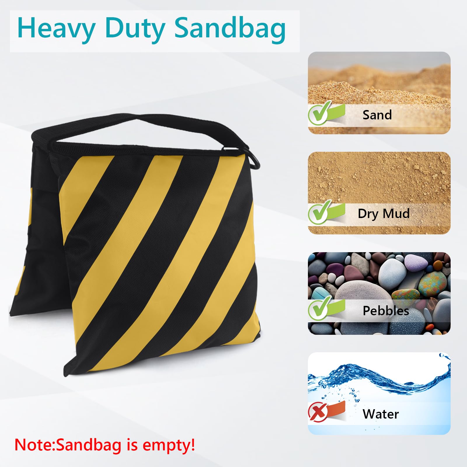 Foto 4 pulgar | Sandbag Abccanopy - Soporte Fotográfico Para Vídeo (4 Unidades), Color Amarillo - Venta Internacional.