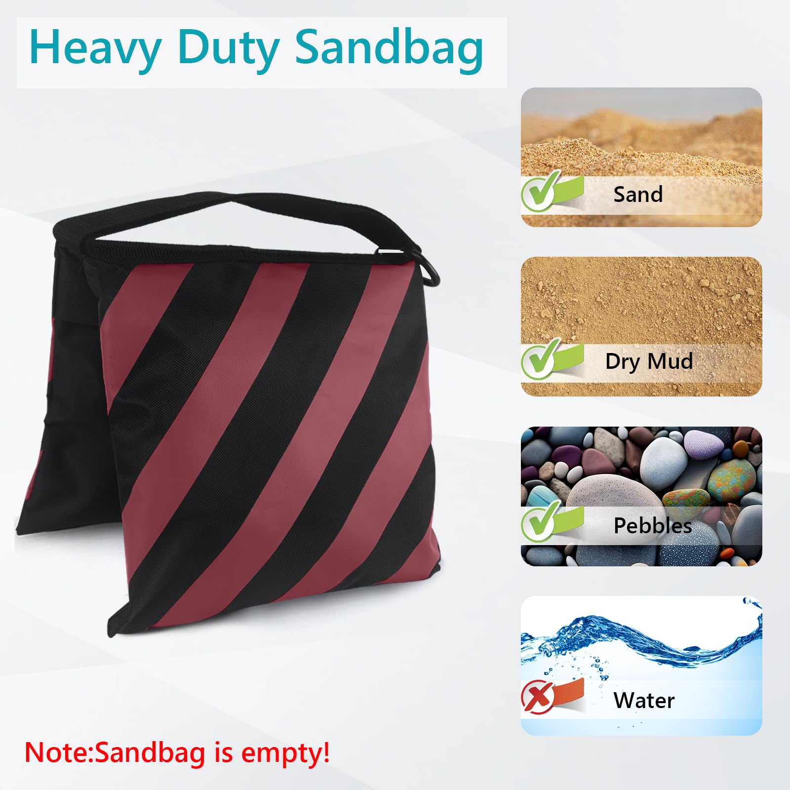 Foto 4 pulgar | Sandbag Abccanopy Para Soporte De Vídeo, Trípode Ligero, 4 Paquetes - Venta Internacional.