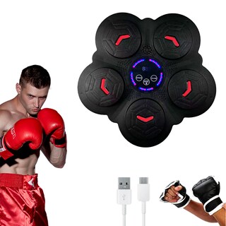 Foto 1 | Máquina De Boxeo Musical Bluetooth – Entrenamiento Interactivo Con Luces Led, Velocidades Ajustables Y Montaj