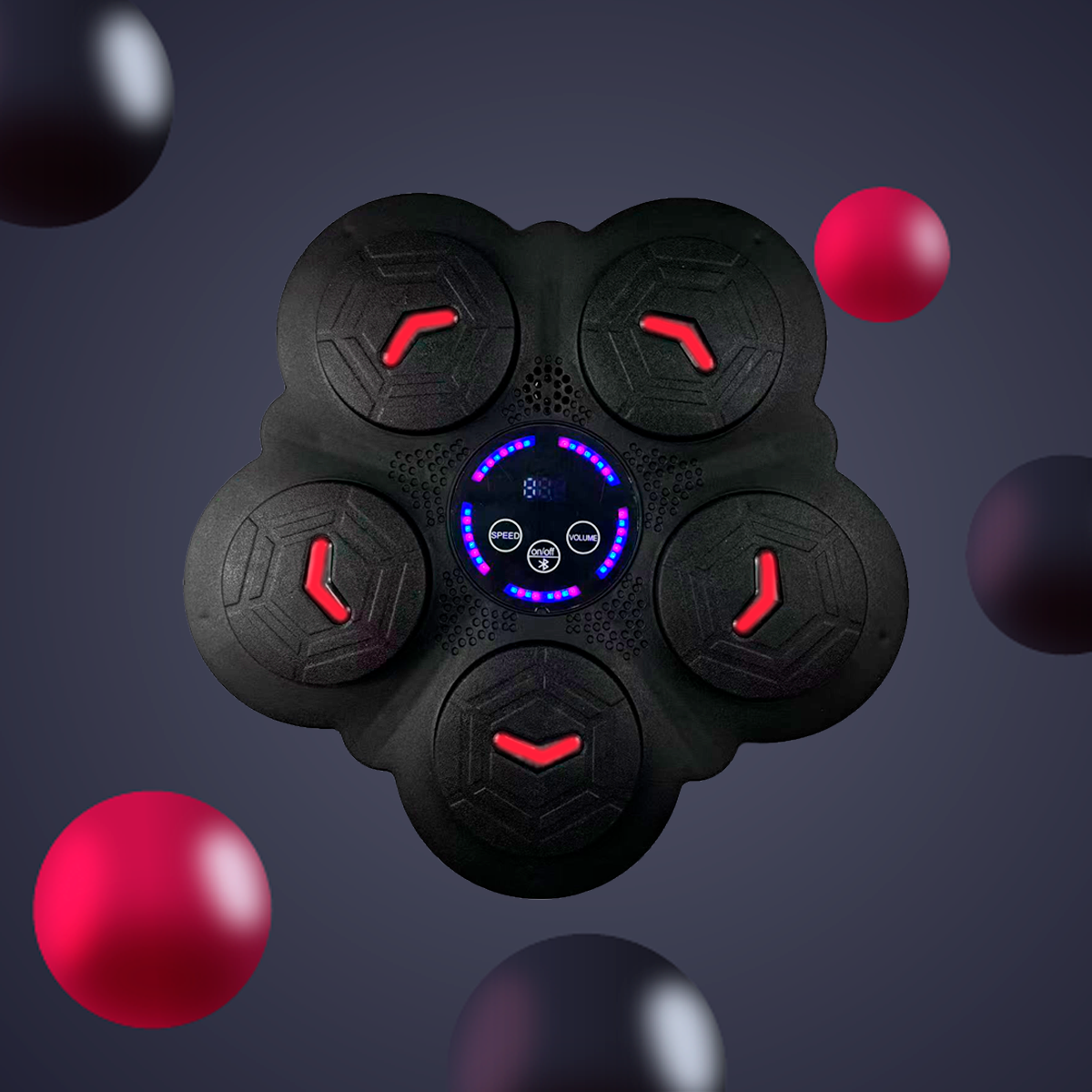 Foto 5 | Máquina De Boxeo Musical Bluetooth – Entrenamiento Interactivo Con Luces Led, Velocidades Ajustables Y Montaj