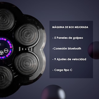 Foto 2 | Máquina de Boxeo Musical Bluetooth – Entrenamiento Interactivo con 6 Paneles