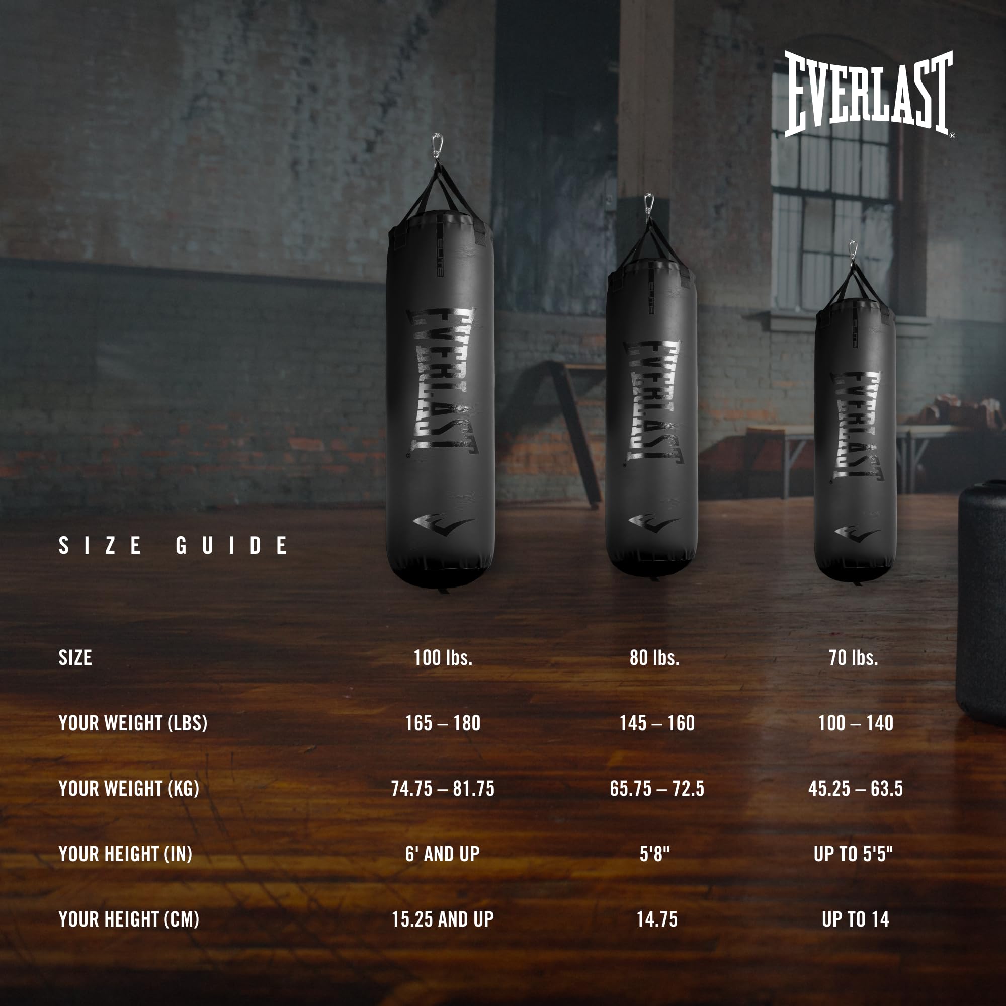 Foto 6 pulgar | Saco De Boxeo Everlast Nevatear, Pesado, 31,75 Kg, Negro - Venta Internacional.