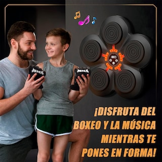 Foto 7 | Máquina De Boxeo Musical De Alta Calidad Con Bluetooth – 9 Velocidades Y 5 Modos De Música, Entrenamiento Co