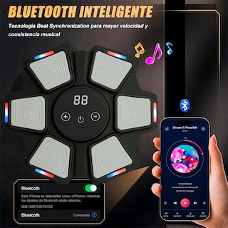Foto 5 | Máquina De Boxeo Musical Con Bluetooth – Alta Calidad, 9 Velocidades Súper Rápidas, 5 Modos De Música, Luc