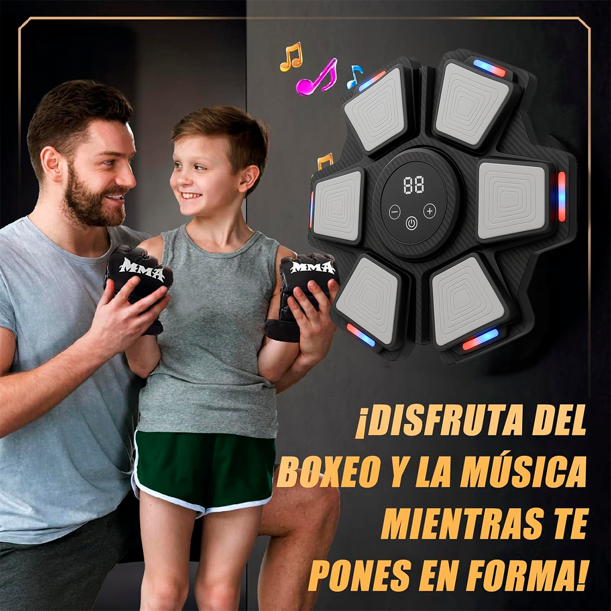 Foto 8 pulgar | Máquina De Boxeo Musical Con Bluetooth – Alta Calidad, 9 Velocidades Súper Rápidas, 5 Modos De Música, Luc