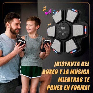 Foto 7 | Máquina De Boxeo Musical Con Bluetooth – Alta Calidad, 9 Velocidades Súper Rápidas, 5 Modos De Música, Luc