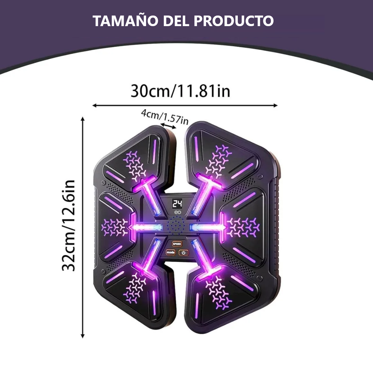 Foto 4 pulgar | Equipo De Boxeo Música Con Pantalla Digital Modo Ajustable Eo Safe Imports Esi-18787 Negro