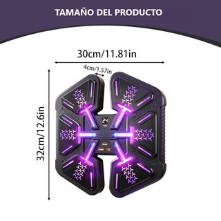 Foto 3 | Equipo De Boxeo Música Con Pantalla Digital Modo Ajustable Eo Safe Imports Esi-18787 Negro