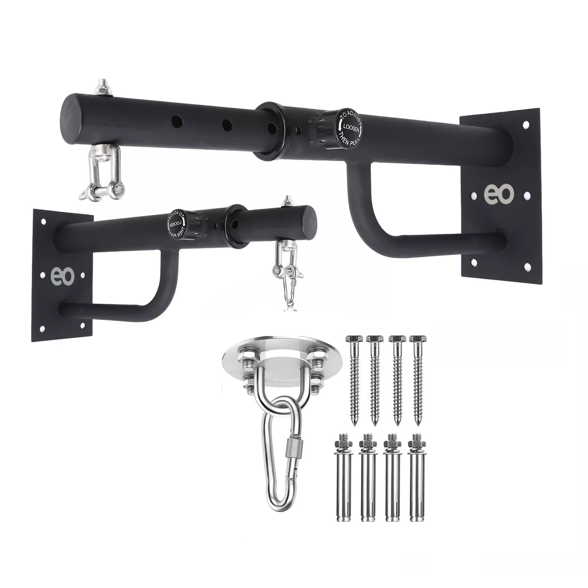 Foto 2 pulgar | Base Soporte Costal Boxeo Barra Hamaca Reforzado Pared 65cm Eo Safe Imports Esi-18790 Negro