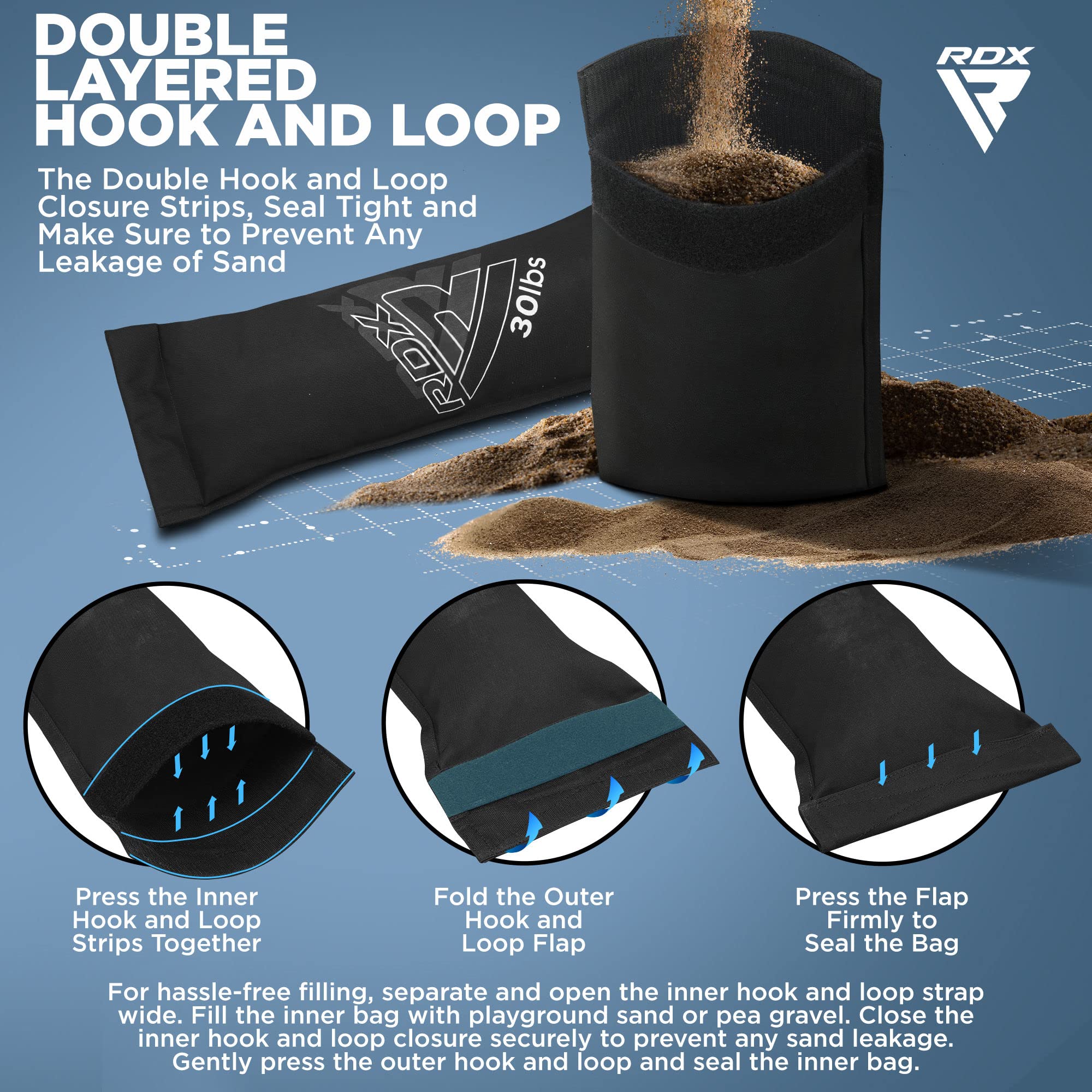Foto 7 pulgar | Bolsa de Arena Rdx para Entrenamiento con Pesas - Venta Internacional