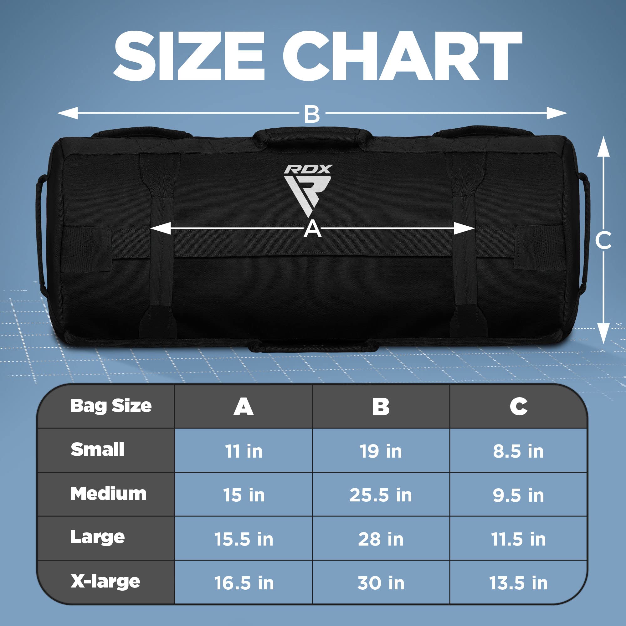 Foto 8 pulgar | Bolsa de Arena Rdx para Entrenamiento con Pesas - Venta Internacional