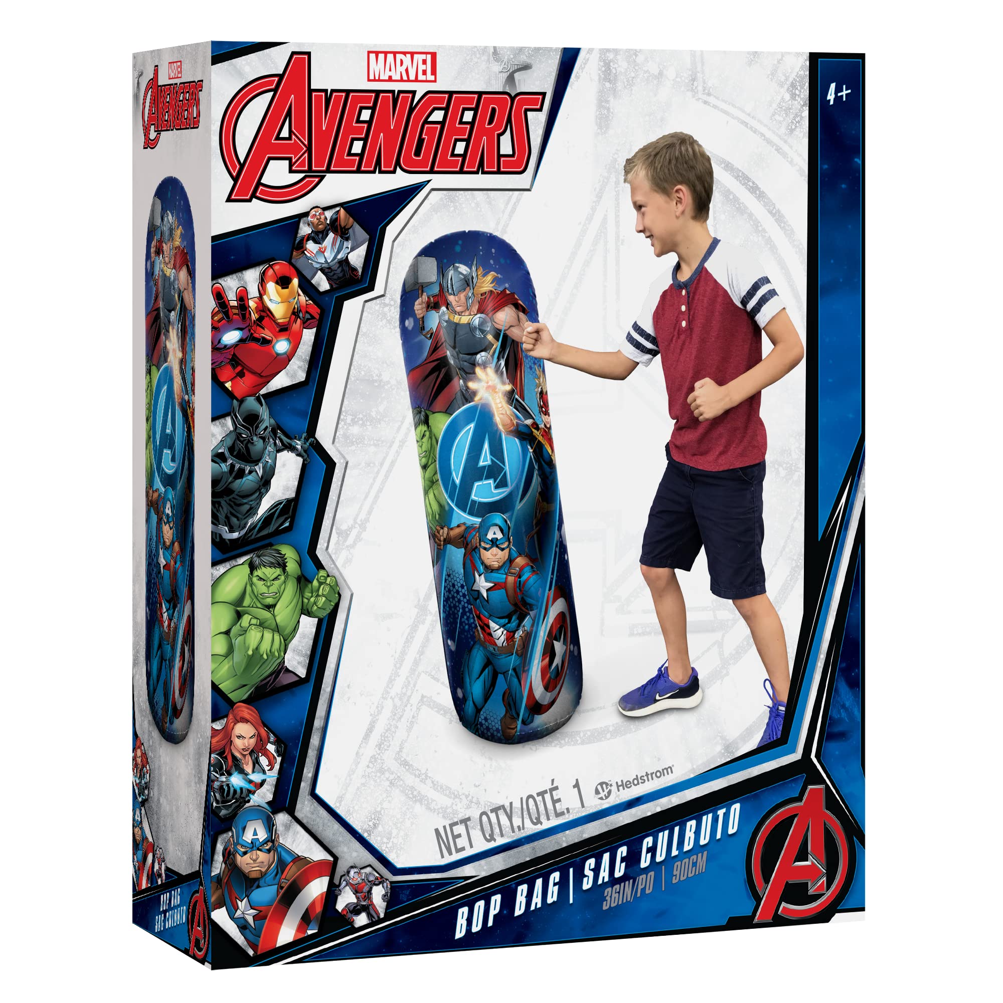 Foto 3 pulgar | Saco De Boxeo Hinchable Hedstrom Marvel Avengers 36 Cm - Venta Internacional.