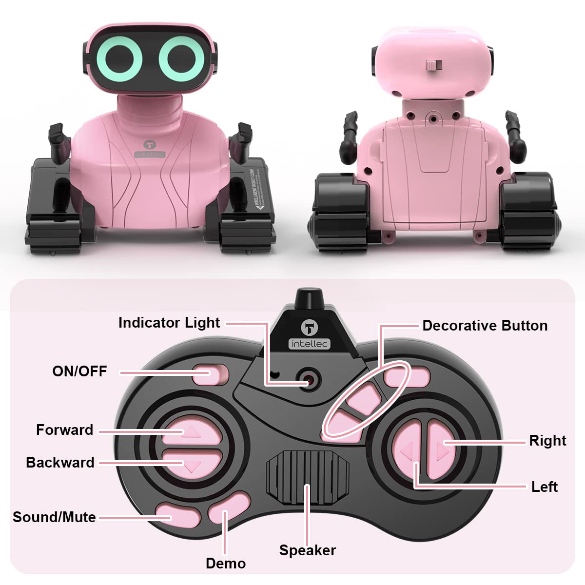 Foto 4 pulgar | Venta Internacional - Robot De Juguete Gilobaby Con Ojos Led Con Control Remoto Para Niños Mayores De 5 Años