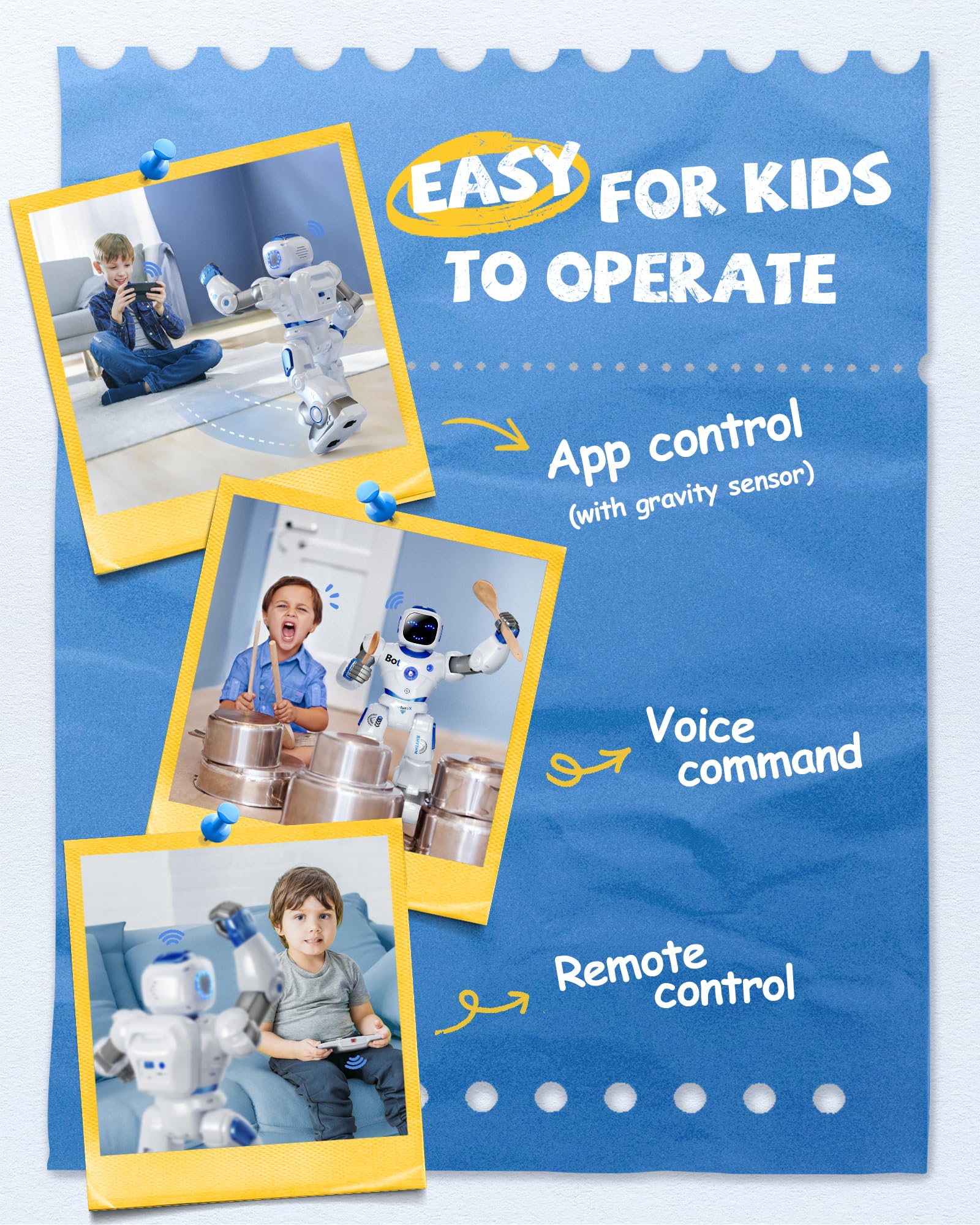 Foto 5 | Venta Internacional - Robot Inteligente Ruko 1088 Para Niños Con Control Por Voz Y Control De Aplicaciones