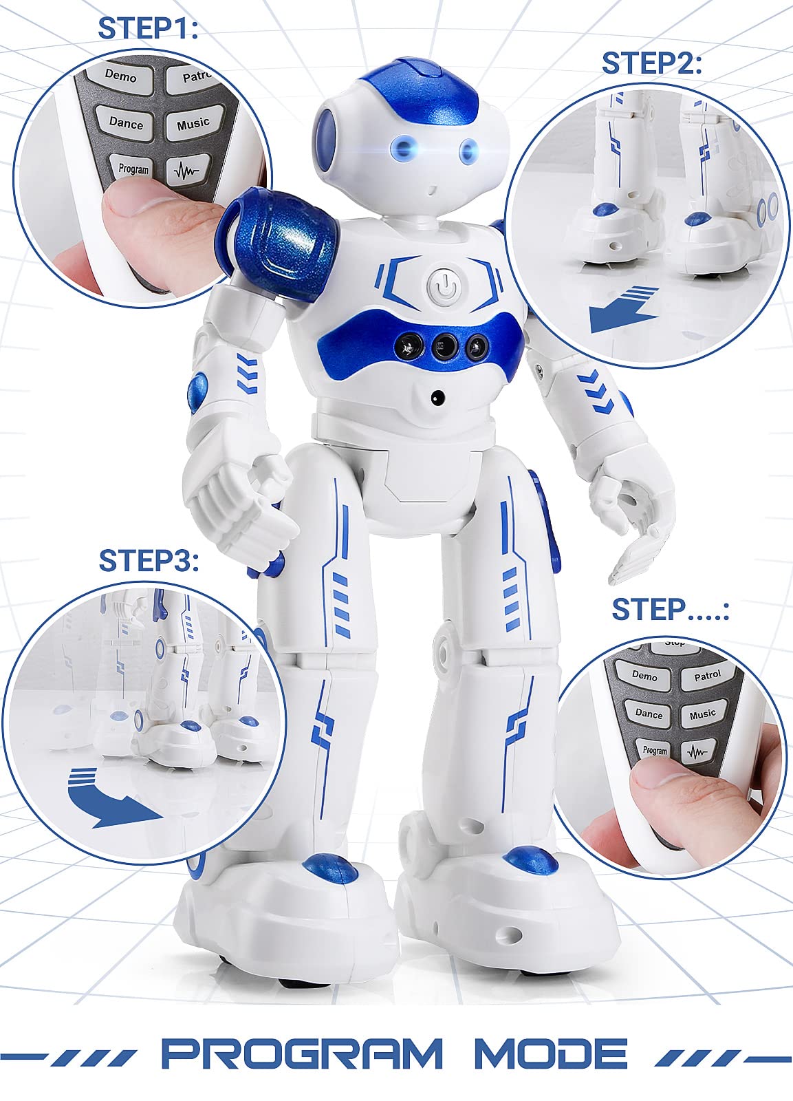 Foto 5 pulgar | Robot Rc Kingsdragon Programable con Detección de Gestos para Niños - Venta Internacional