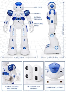 Foto 6 | Robot Rc Kingsdragon Programable con Detección de Gestos para Niños - Venta Internacional