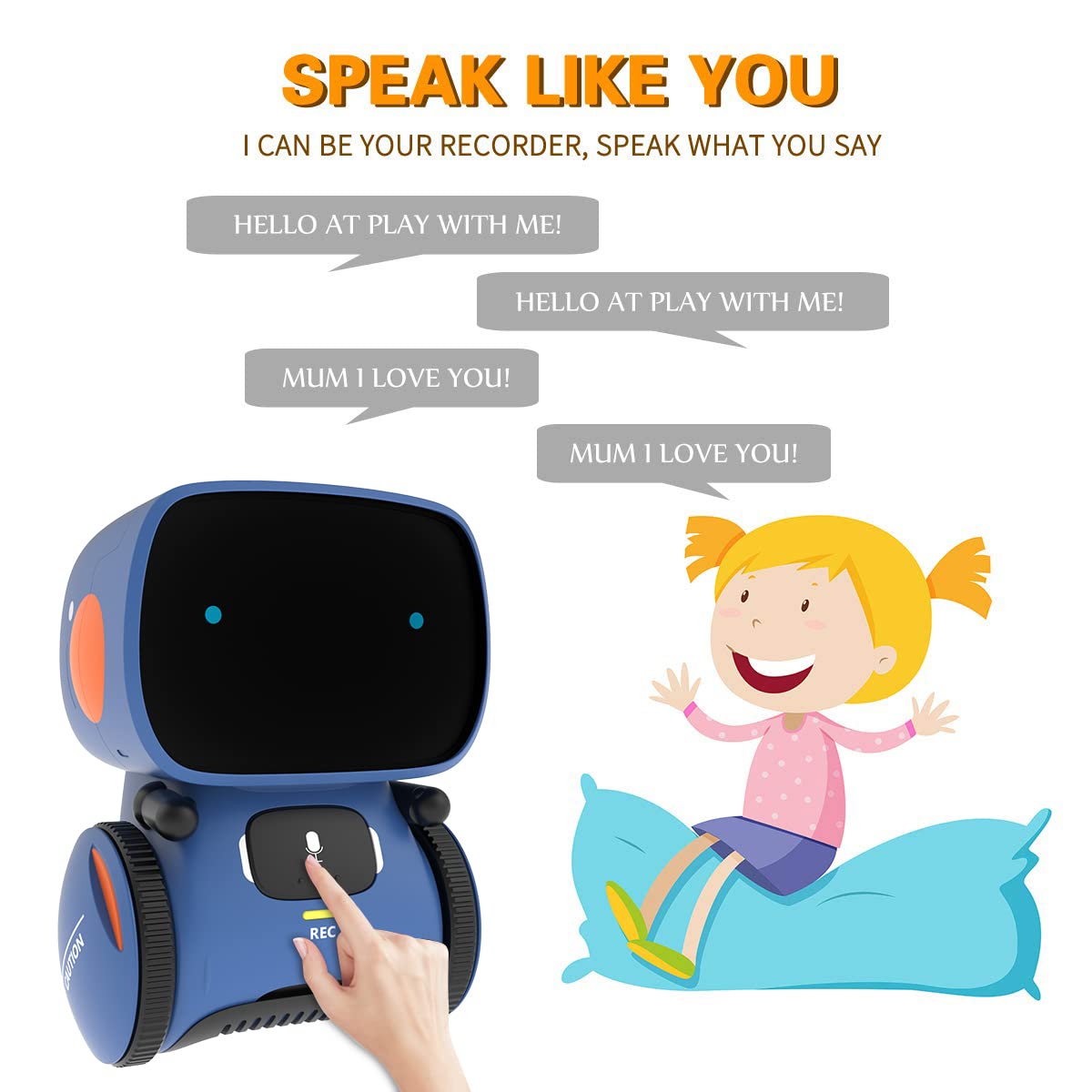 Foto 5 pulgar | Control de Voz Toy Robot 98k Smart Talking Partner para Niños - Venta Internacional