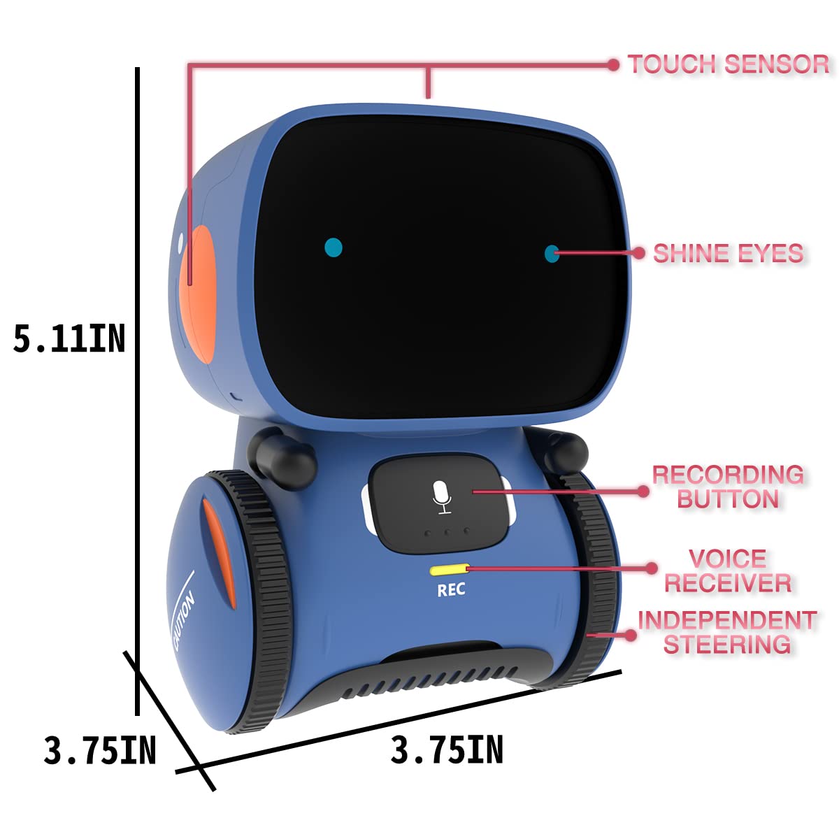 Foto 7 pulgar | Control de Voz Toy Robot 98k Smart Talking Partner para Niños - Venta Internacional