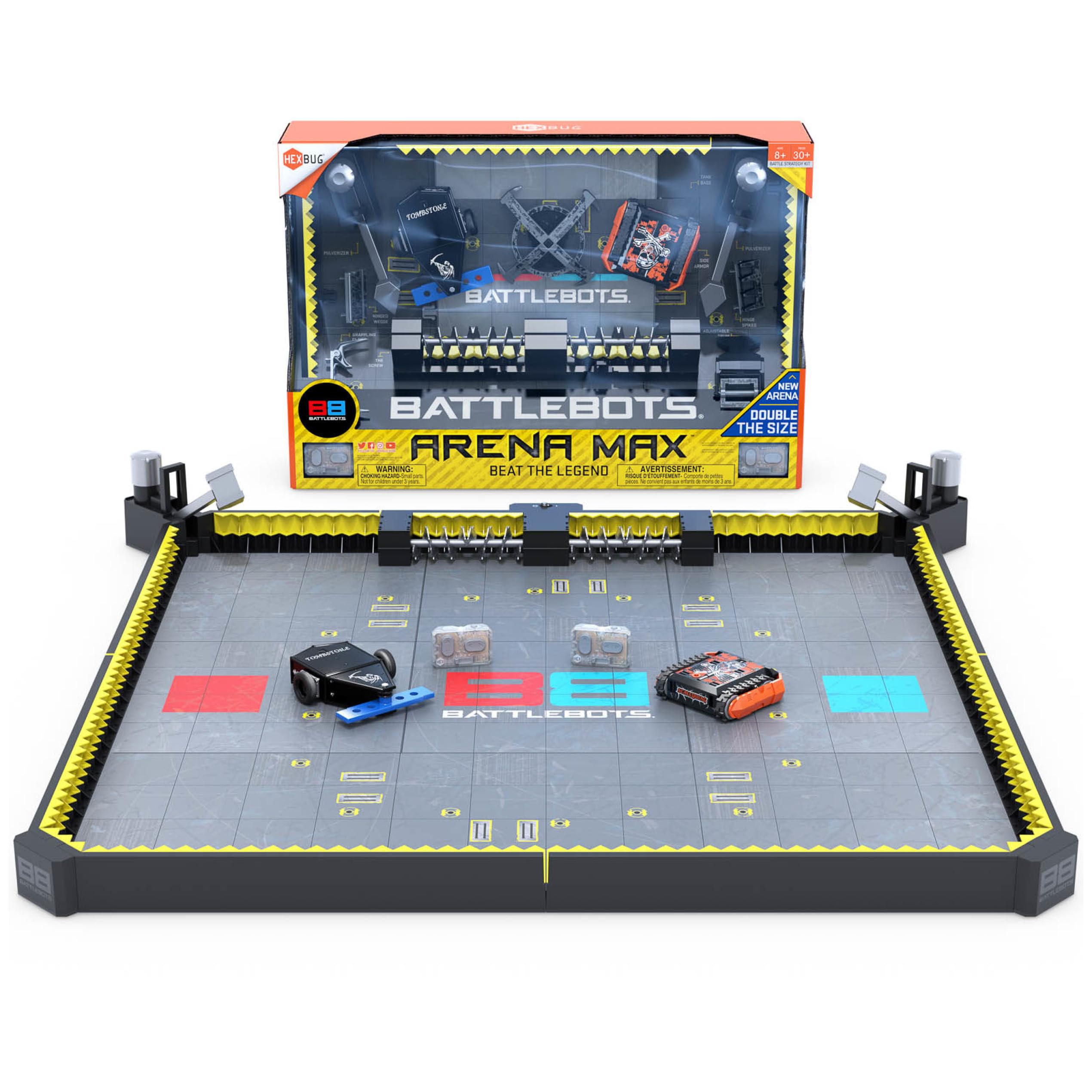 Foto 2 pulgar | Juego De Mesa Battlebots Arena Hexbug Max Con Mando A Distancia - Venta Internacional.