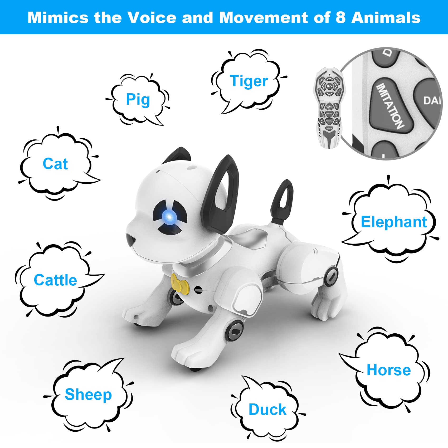Foto 6 pulgar | Juguete Robótico Para Perros Con Control Remoto Supireo Programable Para Niños - Venta Internacional.