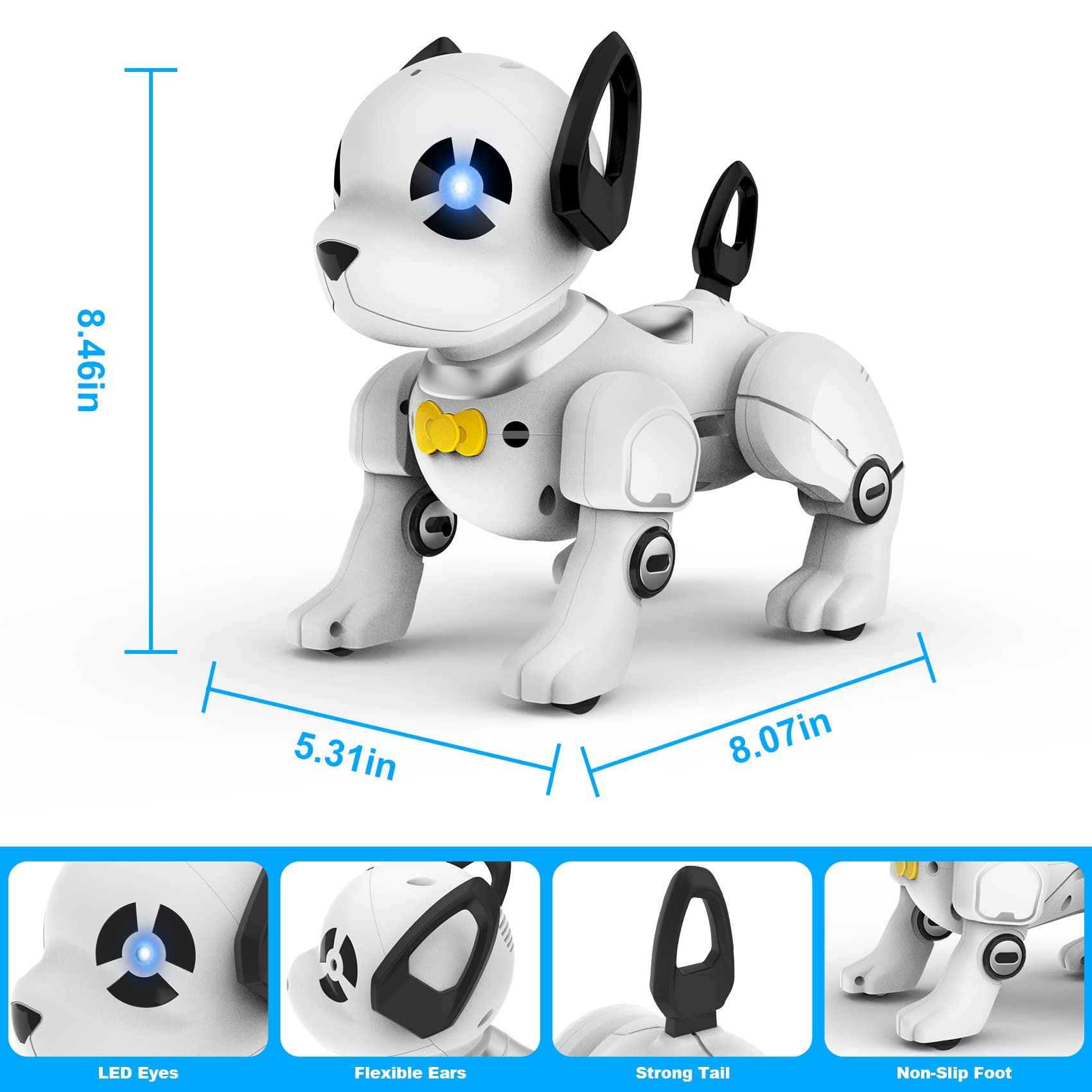 Foto 6 | Juguete Robótico Para Perros Con Control Remoto Supireo Programable Para Niños - Venta Internacional.