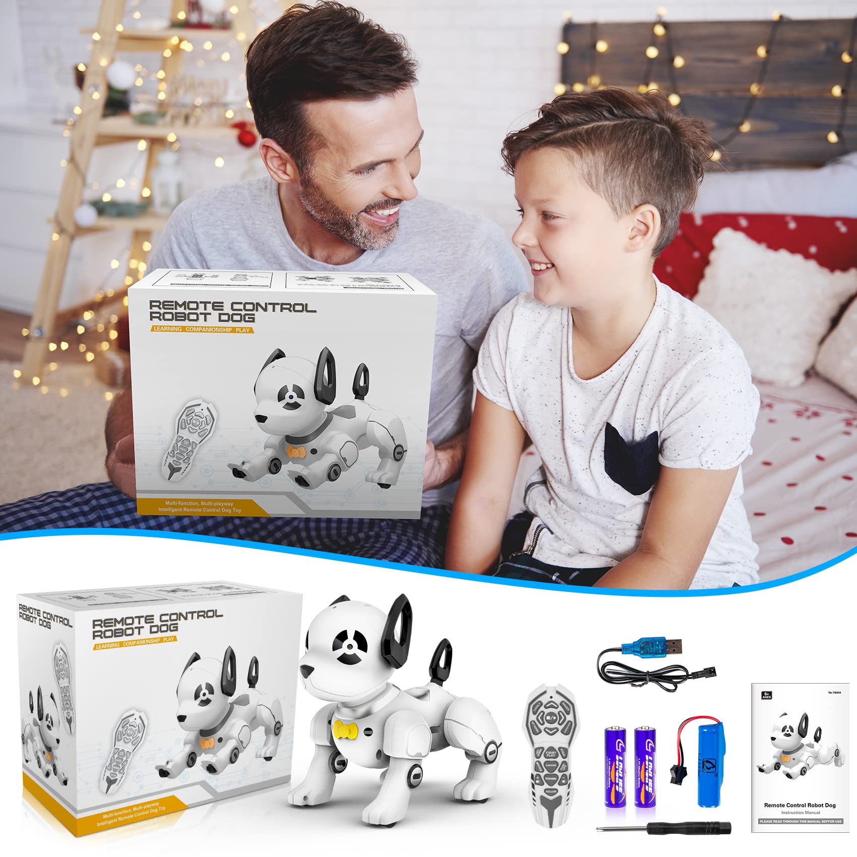 Foto 8 pulgar | Juguete Robótico Para Perros Con Control Remoto Supireo Programable Para Niños - Venta Internacional.