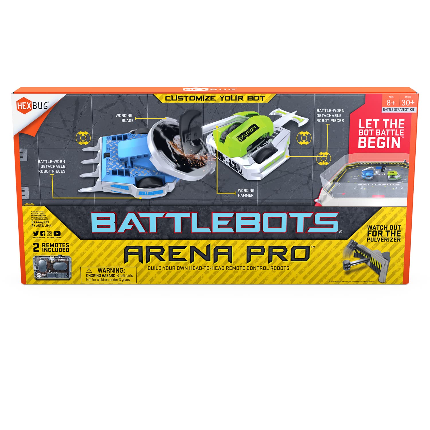 Foto 4 pulgar | Robot De Control Remoto Hexbug Battlebots Arena Pro Kids 8+ - Venta Internacional.