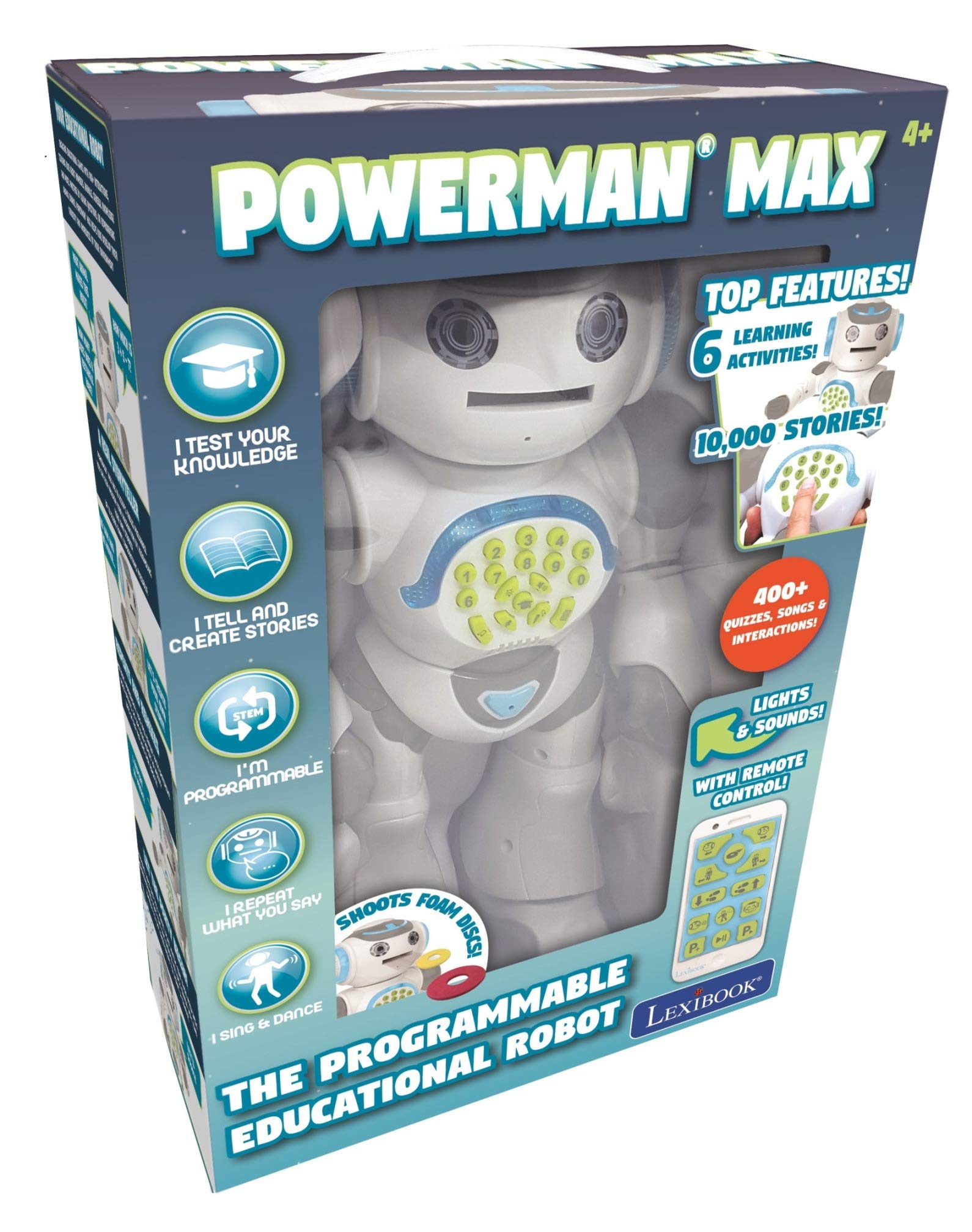 Foto 6 pulgar | Toy Robot Lexibook Powerman Max Con Mando A Distancia Para Niños Mayores De 4 Años - Venta Internacional.