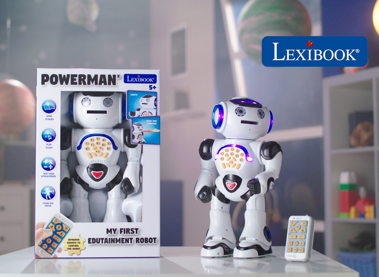 Foto 7 pulgar | Robot De Juguete Lexibook Powerman Walking Talking Con Mando A Distancia - Venta Internacional.