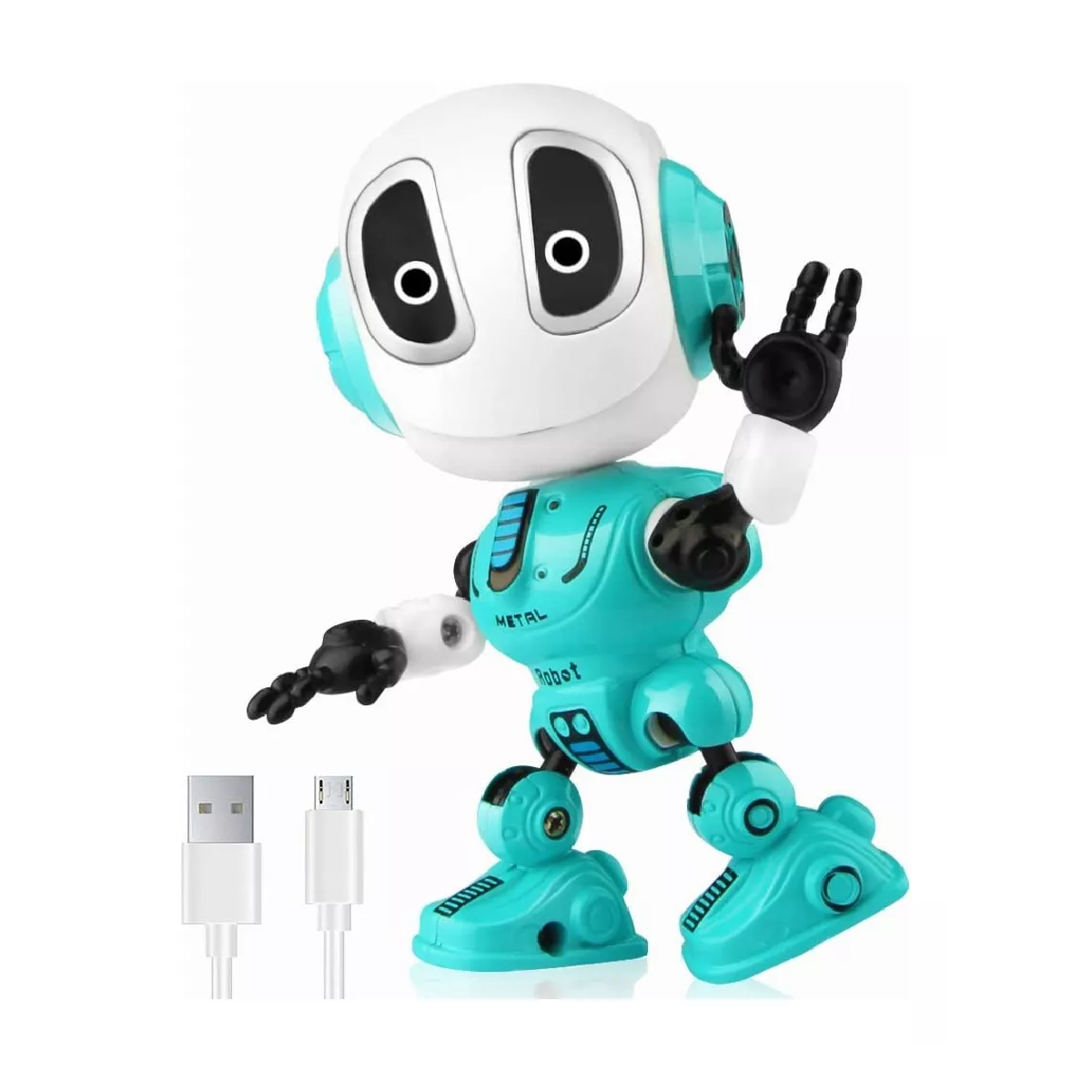 Robot Verde Parlante Táctil Para Niños