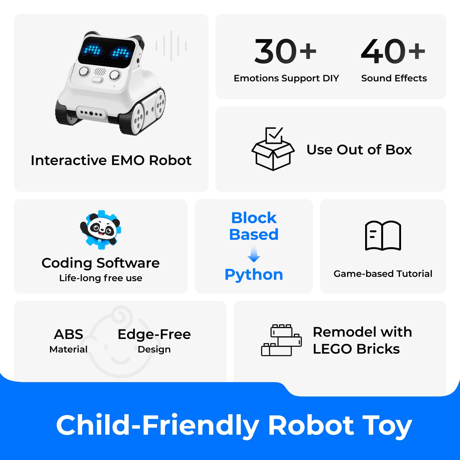 Foto 3 pulgar | Robot Emo Interactivo Makeblock Codey Rocky Para Niños Mayores De 6 Años - Venta Internacional.