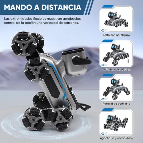 Foto 6 | Perro Robot Doble control remoto y sensor inteligente movimientos de acrobacias